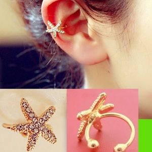Starfish Ear Clip Ring 🐬